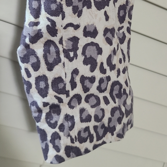 Rachel Zoe open-front blazer in a cream and lavender leopard print *NWT* - Picture 6 of 14